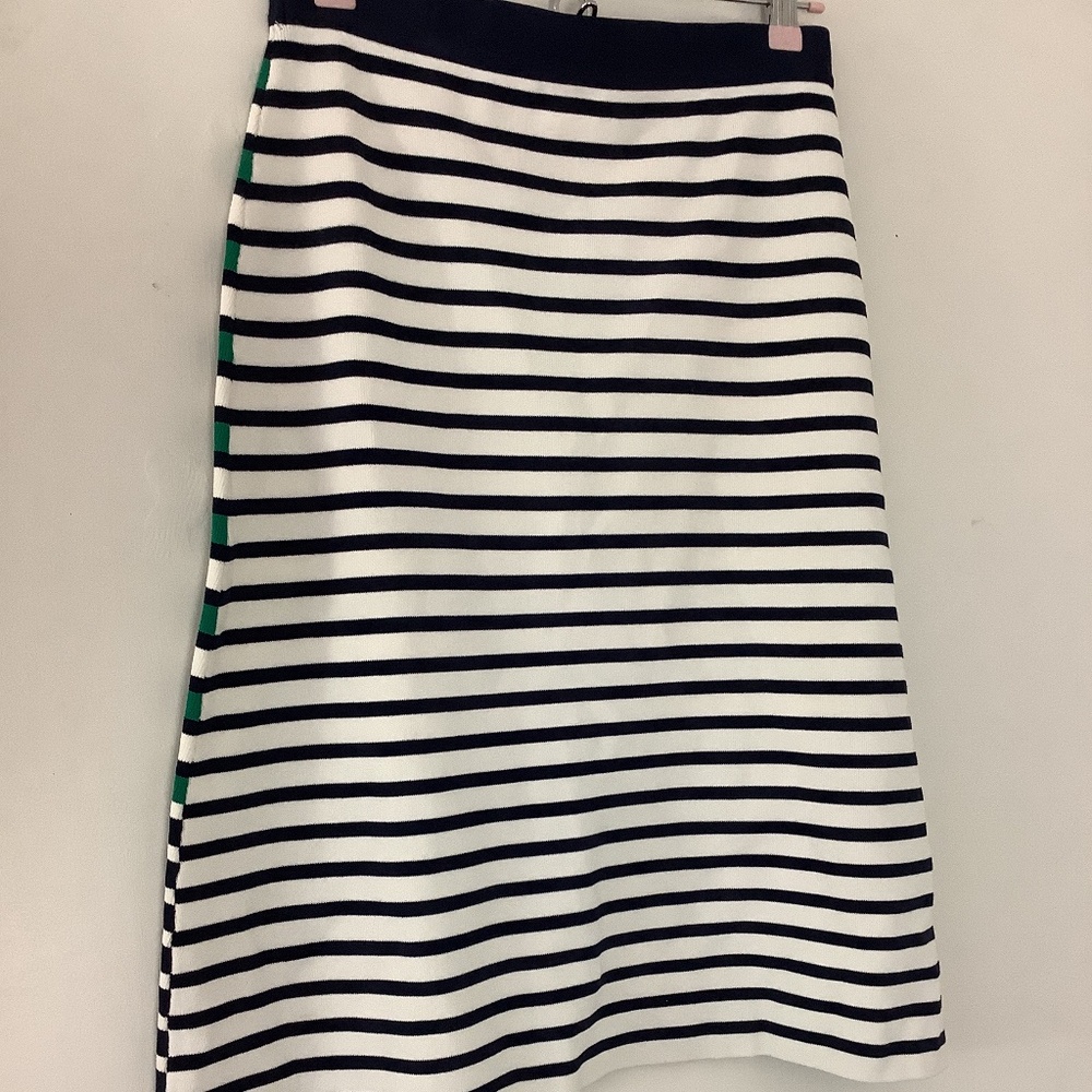 Tory Burch Sport Breton Multicolor Striped Pull on Knit Skirt Preppy Collegiate - Picture 3 of 7